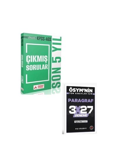 2027 Paraf 2027 Kpss Ags Son 5 Yıl Çıkmış Sorular+ Evp Akademi Paragraf