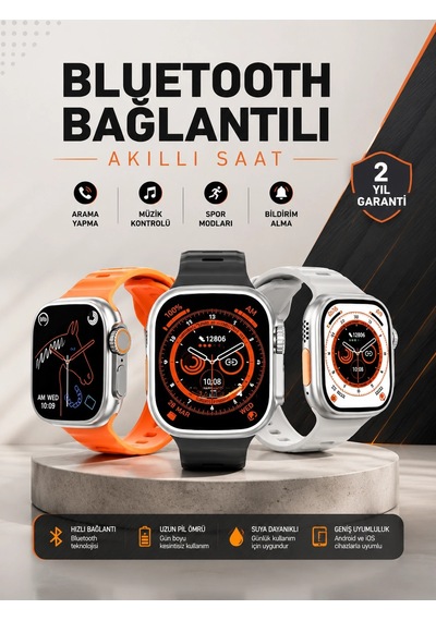 Mey İthalat Yeni Nesil Akıllı Saat Adımsayar, Gps, Nabız Ölçer, Uyku Ve Sağlık Takibi