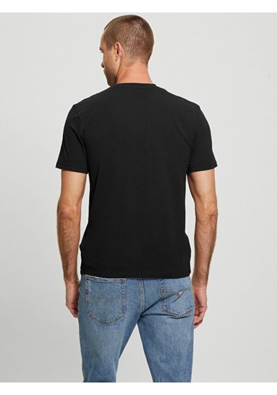 Guess Erkek Siyah T-shirt Çok Renkli