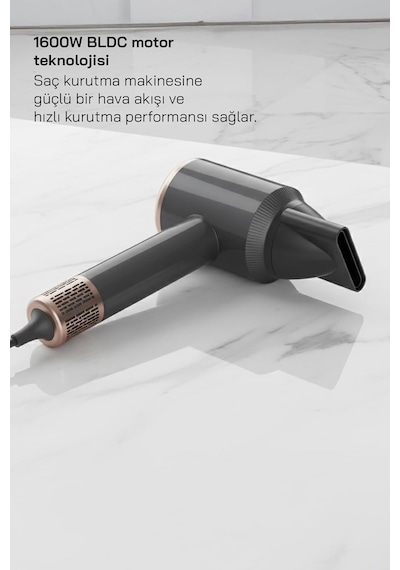 Shd-1726 Bldc Saç Kurutma Makinesi - Gri