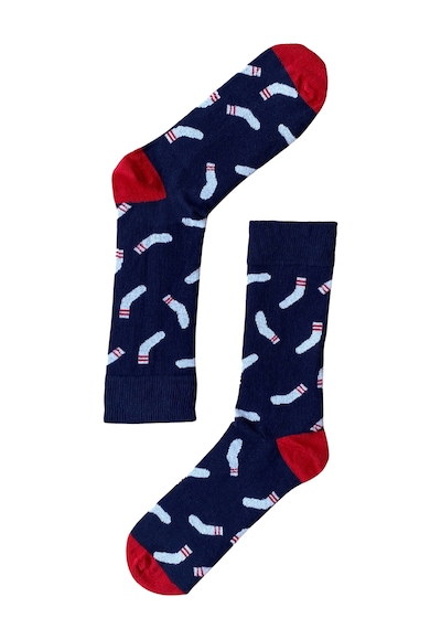 The Socks Company 3'lü Desenli Erkek Çorap Set Çok Renkli
