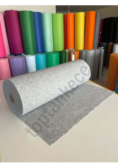 İnce Keçe Kumaş, 1 Mm Kalınlık, 100x100 Cm, Gri