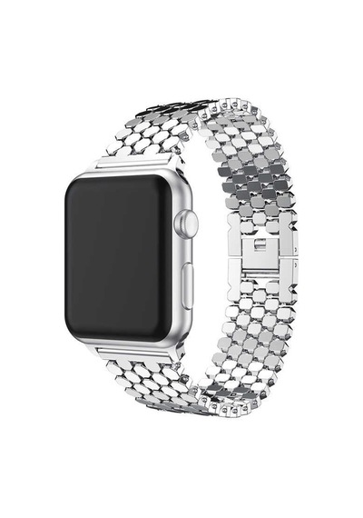 Ekılıf - Apple Uyumlu  Watch 40mm - Kordon Metal Kordon Krd-30 - Siyah