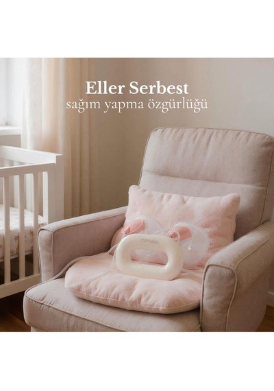 Kybele Giyilebilir Çiftli Göğüs Pompası 150 Ml 9 Kademe Ayarı