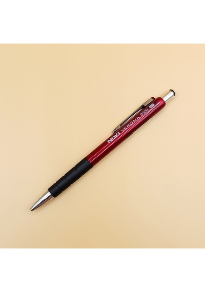 Noki Verona 8900 0.7 Mm Uçlu Kalem Kauçuk Tutuşlu Metal Klipsli Kırmızı