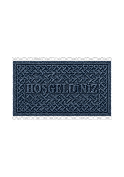 Desenli Kapı Önü Balkon Banyo Mutfak Paspası Dijital Baskı 40 X 60 Cm Lacivert - 931346223 Lacivert