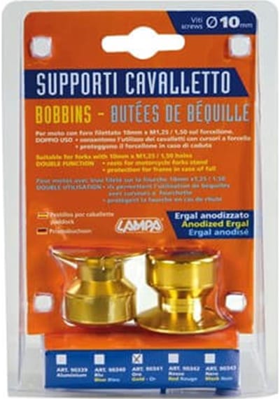 Lampa Motosiklet Sehpası Yükseltme 10Mm Altın Aluminyum Bobin Set