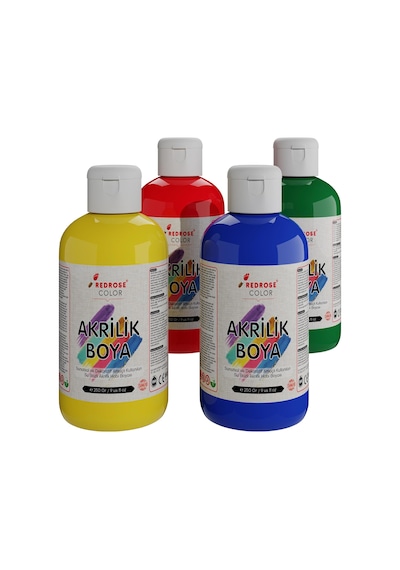 Ana Renkler Akrilik Boya 4&apos Lü Set 4x250gr