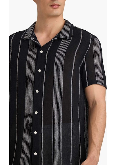 DeFacto Regular Fit Yazlık Polo Yaka Pamuklu Kısa Kollu Gömlek D7662AX25SPBK81