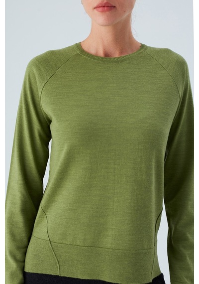 Peraluna Vanessa Pullover Merino Yünlü Yanları Yırtmaçlı Ince Kadın Triko Kazak Yeşil-yeşil Yeşil Peraluna Vanessa Pullover Merino Yünlü Yanları Yırtmaçlı Ince Kadın Triko Kazak Yeşil-yeşil Yeşil