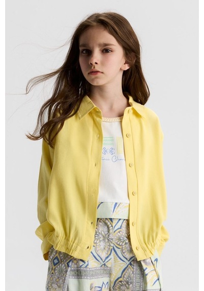 Xo Kids Kız Çocuk Gömlek 8-14 Yaş 31314 Sarı
