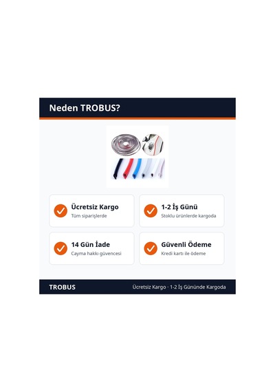 Trobus U Tipi Geçmeli Oto Kapı Koruma Contası 5 Metre Şeffaf Şerit