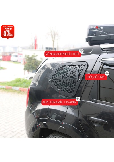 Dacia Duster 2010-2017 Yıl Aralığı Uyumlu Metal Kelebek Cam 2 Parça