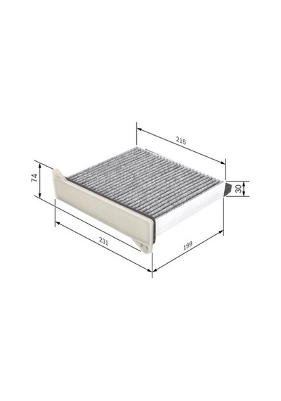 Bosch Aktif Karbonlu Polen Filtresi 1987432426