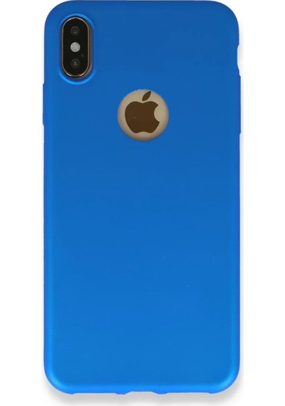 Newface Apple iPhone Uyumlu  Xs Max Kılıf First Silikon - Mavi