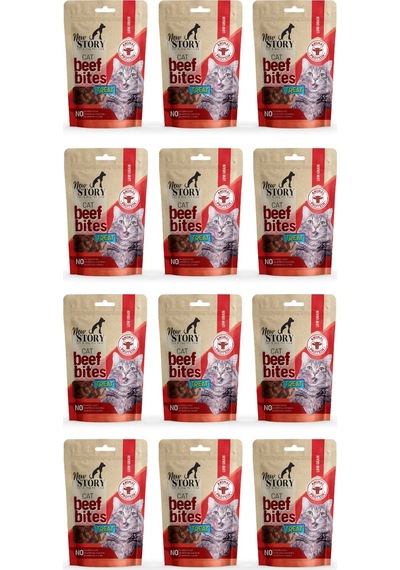 Cat Beef Bites 12x60gr. Biftekli, Kedi Ödül Maması