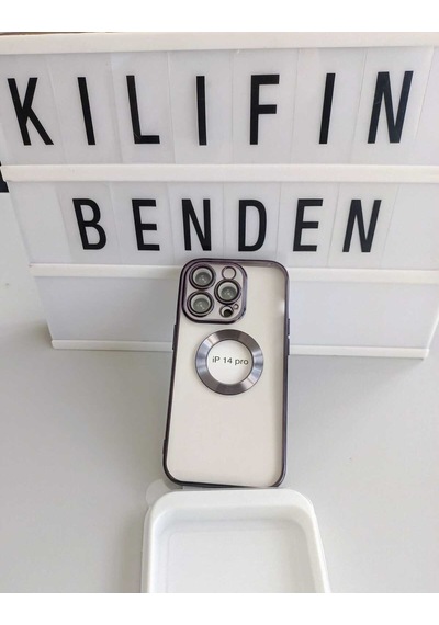 Apple Uyumlu iPhone 14 Pro Kamera Lensli Kılıf Modeli Mor