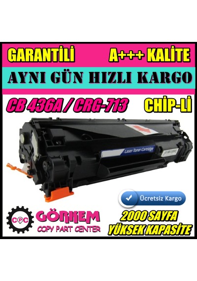 Hp P1505 / M1120 / M1522N / M1522Nf Uyumlu Toner (Cb436A)