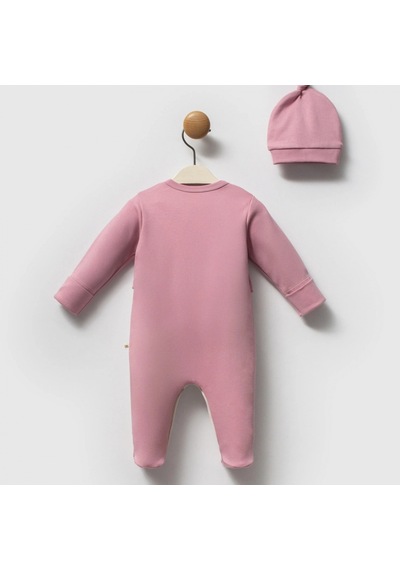 Moi Noi Baby Moi Noi Flowers Şapkalı Tulum Mnb1263 Mürdüm