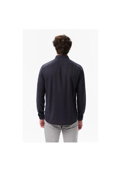 Nautica Erkek Siyah Classic Fit Gömlek-11421 Siyah