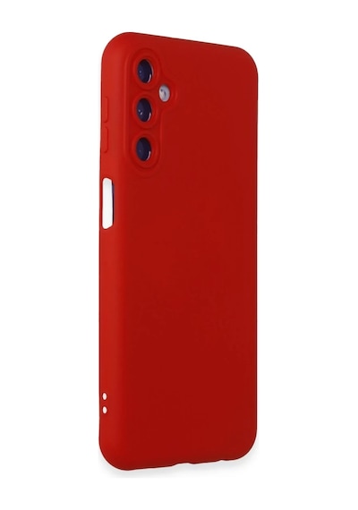 Samsung Uyumlu Galaxy M34 5g Uyumlu Kılıf Nano İçi Kadife Silikon - Kırmızı