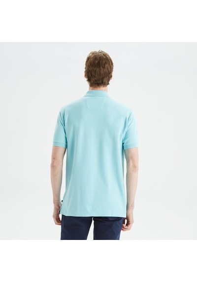 Nautica Erkek Mavi Classic Fit Polo Düz K35000t Mavi