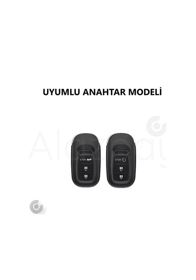 Honda Civic Accord Cr-v Hr-v Zr-v Nokta Desenli Silikon Anahtar Kılıfı Siyah