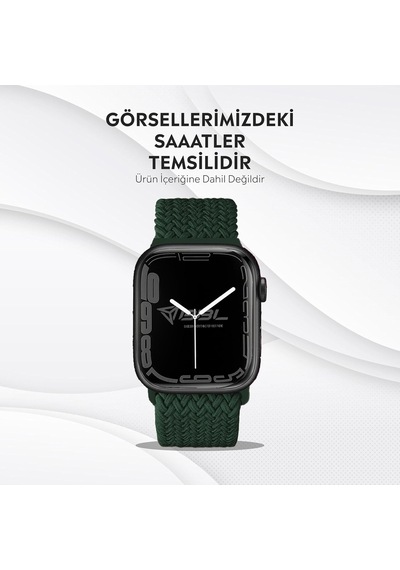 Apple Watch Series Se/11/10/9/8/7/6/5/4/3 İle Uyumlu Kumaş Kordon 46mm/45mm/44mm, Series 10 42mm/41mm/40mm/38mm Çok Renkli