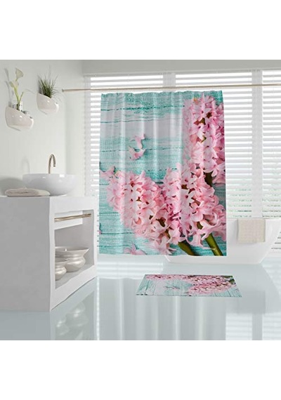 Ayrex Tropikhome Tek Kanat Banyo Perdesi Polyester Kumaş Duş Perdesi Çiçekli Banyo Perde Su Geçirmez Duş Perdesi, Genel