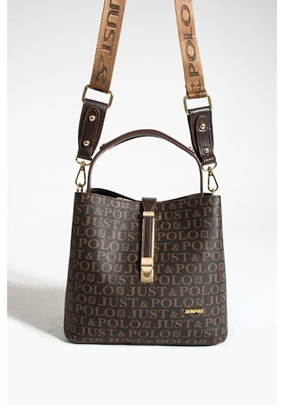 Just Polo Kadın Günlük Kullanıma Uygun Şık El Ve Omuz Çantası Shoulder Bag Kahverengi