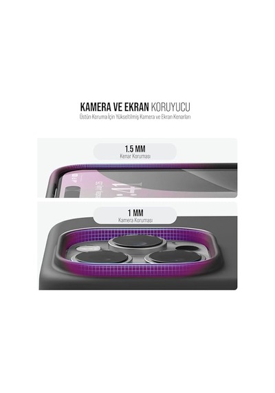 Ince Sıvı Silikon 3 Katmanlı Tam Kaplamalı Yumuşak Jel Kauçuk Kılıf Kapak Siyah 11 Pro Max 50 Diğer