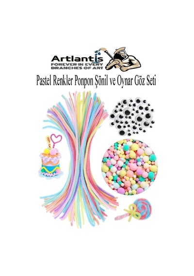 Pastel Renkli Pon Pon 10 20 30 Mm 170 Li 1 Paket Peluş Ponpon Tüylü Ponpon Okul Öncesi Kreş El İşi Hobi Elişi Genel