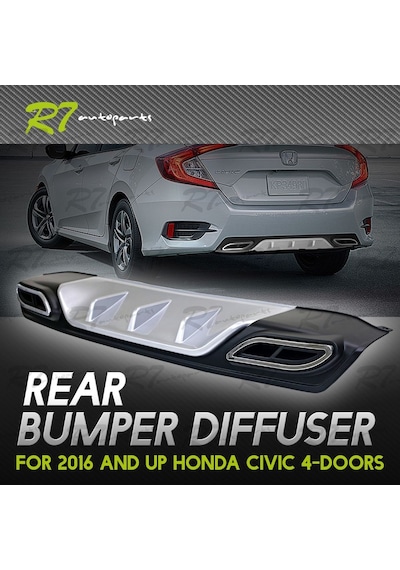 Honda Civic Fc5 Arka Difüzör Tampon Plastik  Amg Model 201
