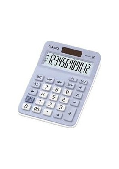 Masa Üstü Hesap Makinesi 12 Haneli Açık Mavi Renk 124-Pembe
