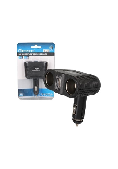 Olesson 1646 12-24v Tek Usb Girişli 100w Çiftli Araç Çakmak Çoklayıcı