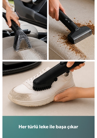 Homend Stain Taşınabilir Halı Koltuk Yıkama ve Leke Çıkarma Makinesi