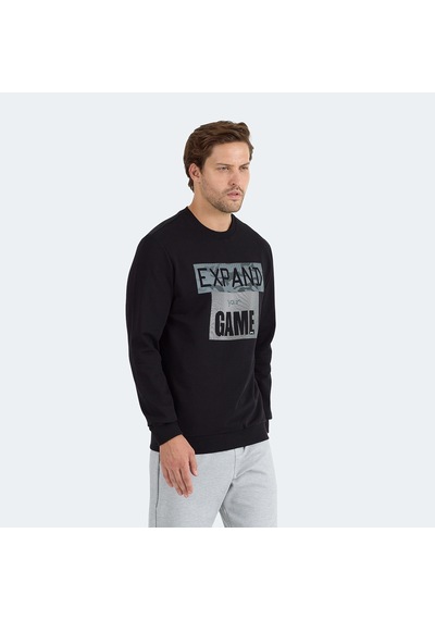 Slazenger RUBIO Erkek Sweatshirt Siyah