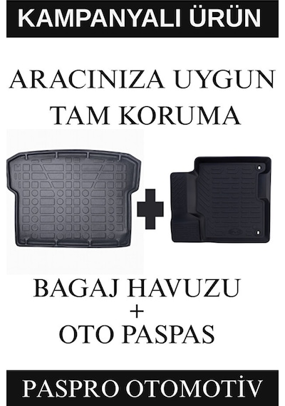 Opel Astra J 2010-2019 3d Havuzlu Paspas Siyah + Opel Astra J Sedan 1.4 2009+