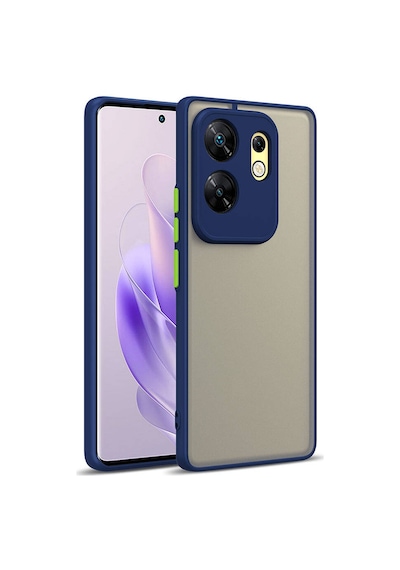 Zore İnfinix Zero 30 4g Kılıf Omsy Hux Kapak - Lacivert