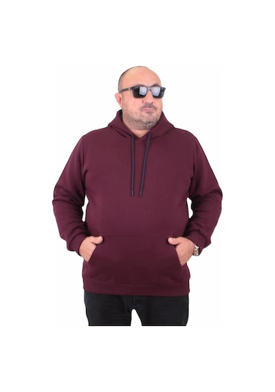 Starbattal Büyük Beden Erkek Basic Sweat Kapüşonlu 11700 Murdum-Murdum