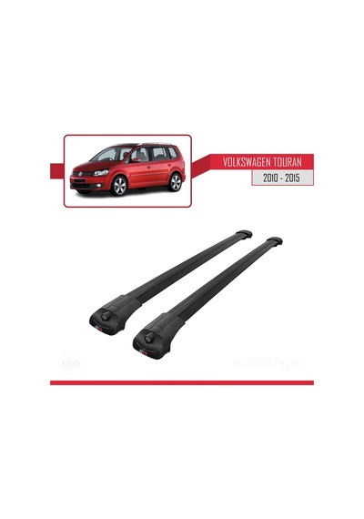 Volkswagen Touran 2010-2015 Arası İle Uyumlu Ace-1 Ara Atkı Tavan Barı Siyah
