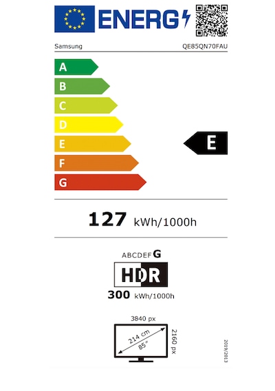 SAMSUNG 85QN85F 85"  214 Ekran Uydu Alıcılı 4K Ultra HD Smart QLED TV