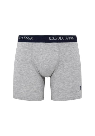 U.S. Polo Assn. Erkek 3 Lü Boxer Set Kırmızı Gri Melanj Lacivert 001