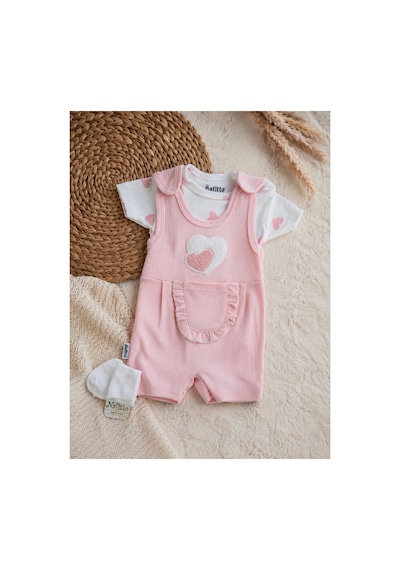 Uğur Bebe Kız Bebek 3 Parça Pembe Renk Kalpli Tulum Seti %100 Pamuk Çıtçıtlı Body Ve Çorap Dahil Yenidoğan Bebek Tulum Pembe Pembe Uğur Bebe Kız Bebek 3 Parça Pembe Renk Kalpli Tulum Seti %100 Pamuk Çıtçıtlı Body Ve Çorap Dahil Yenidoğan Bebek Tulum Pembe Pembe