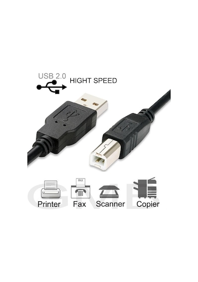 Ancheyn Yazıcı Printer Usb Ara Bağlantı Kablosu Usb 2.0 Yüksek Hız 5 M 4913