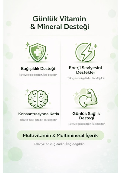 Day's Power Multivitamin&Multimineral Takviye Edici Gıda