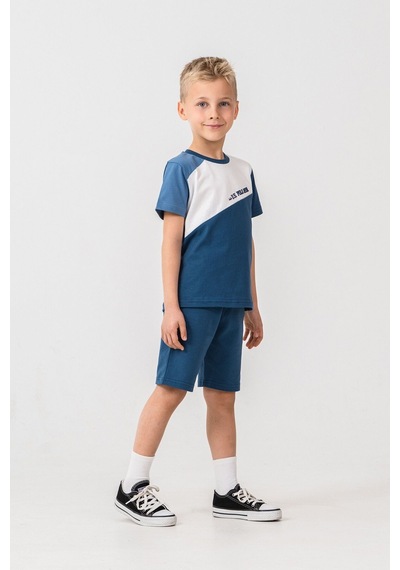 U.S. Polo Assn. U.s. Polo Assn. Erkek Çocuk Mavi Bermuda Takım Us2407-c-v2