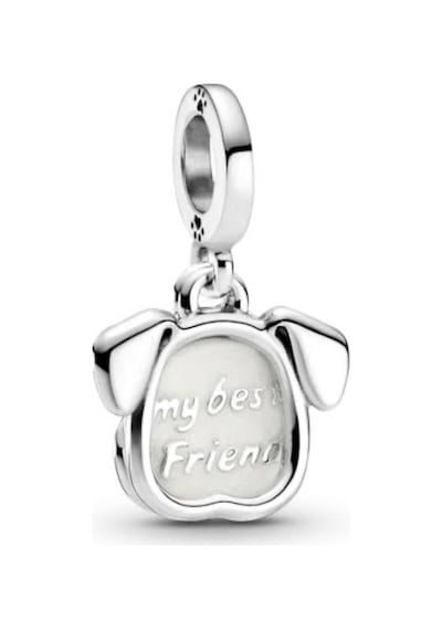 Evcil Köpek Kolyesi Sallantılı Charm / Asafaccessory Gümüş