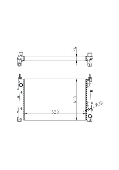 Valeo 733109 Radyatör Fıat Lınea 1.3 D 2007 51785217 -