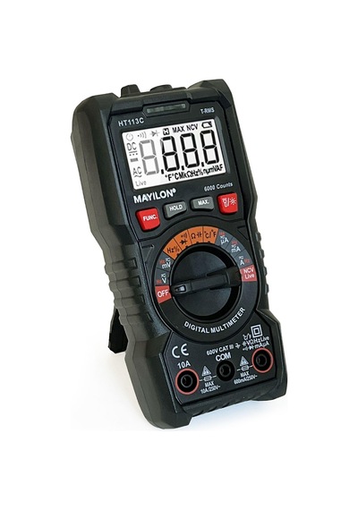 Mayilon Ht113c Dijital Profesyonel Multimetre Ekran Aydınlatmalı Auto Range 600v 10a Ac Dc